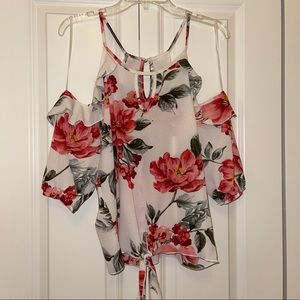 Papaya Floral Blouse